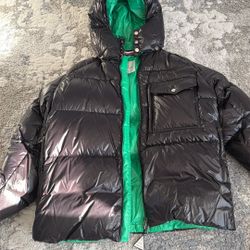 Moncler Green and Black Jacket