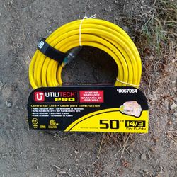 UtiliTech Pro Contractor Cord 50Ft 14/3 15A