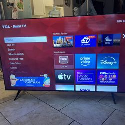 65 Inch 4K Roku TCL Smart TV
