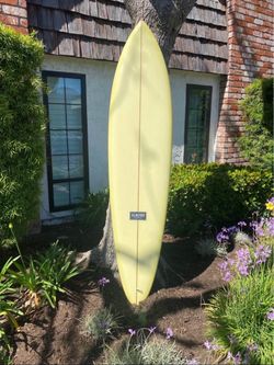 7’2 Almond Andy Arrowhead Midlength Surfboard