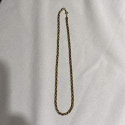 18 inch gold plated necklace $20