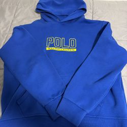 Blue polo hoodie 