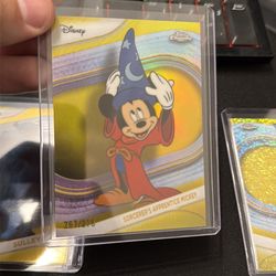 Chrome numbered Disney cards