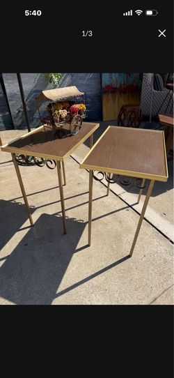 Mid century folding trays