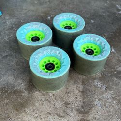 Orangatang Caguama 85 mm Longboard Wheels for Cruising, DIY Electric Skateboards, Eboards (Set of 4)