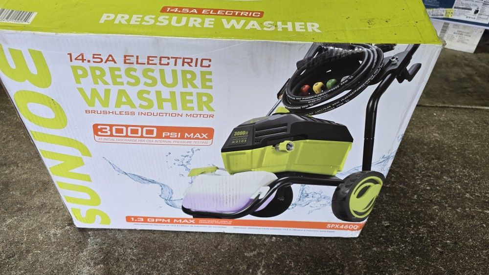 NEW SUNJOE 3000PSI ELECTRIC PRESSURE WASHER