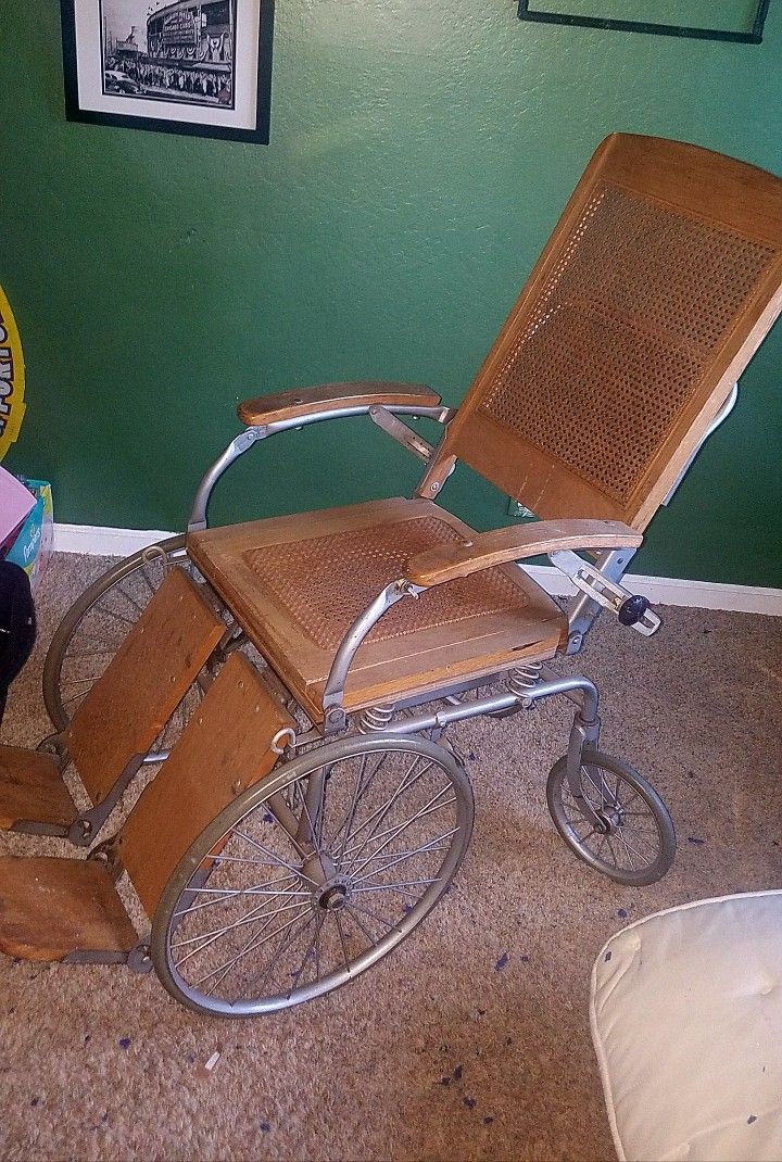 antique wheelchair