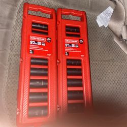 Two Brand New Sets Of Metric Deep Sockets $80