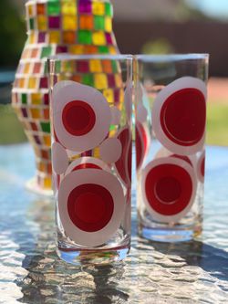 Modern style tall glasses -set of two