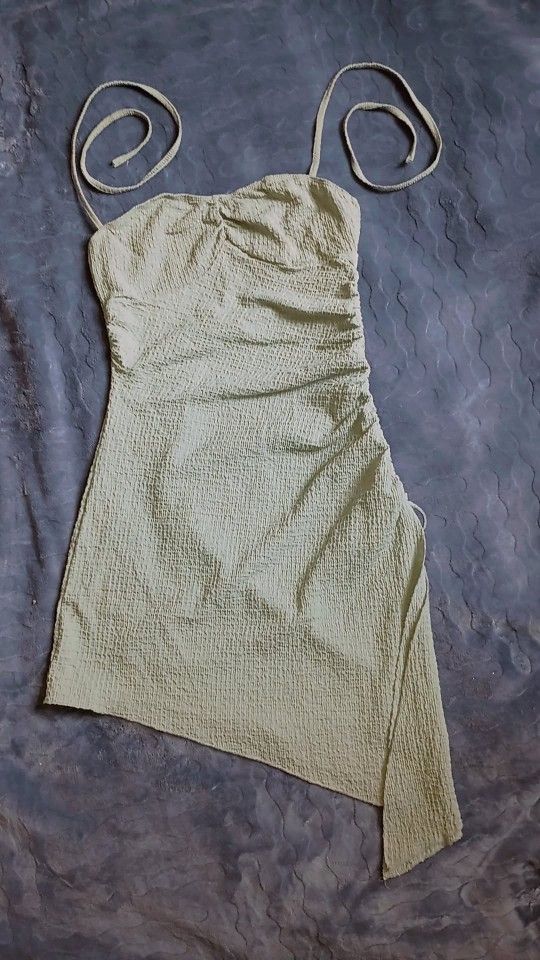 Light Green Halter Dress