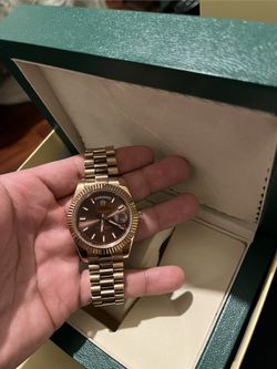 41mm Chocolate Day Date W/box