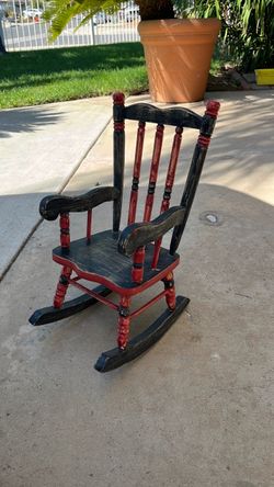 Vintage wooden mini rocking chair  16x 10”