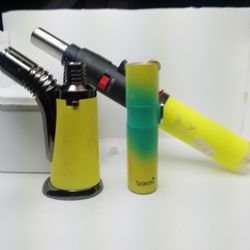 X 3 Scorch And Eagle Jet Flame Refillable Butane Torch Lighters 