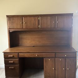 Oak Computer Desk Real Wood