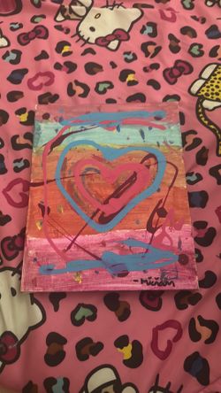 Heart and colorful background