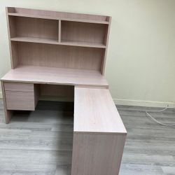 Desks And Metal Cabinet