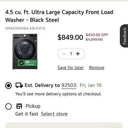 BRAND NEW LG WASHER&DRYER