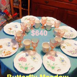 Butterfly meadow Set Of 8 Dinnerware 