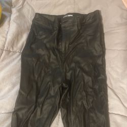 Fashion Nova Black Leather Pants