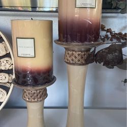 Large Candles With Base