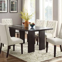 Brown Dining Table Set 