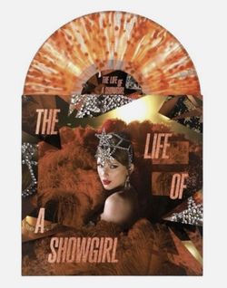 Taylor Swift - The Life Of A Showgirl - Tiny Bubbles In Champagne Edition - Red Lipstick And Lace Transparent Version - Limited Edition 