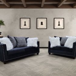 Black Velvet Sofas On Sale