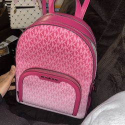 MICHAEL KORS JAYCEE  DRAGONFRUIT MD ZIP PKT BACKPACK