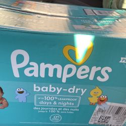 New Box 112ct Size 2 Pampers BBy Del