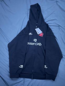 Balenciaga soccer zip hoodie