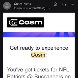 COSM LA: New England Patriots @ Tampa Bay Buccaneers