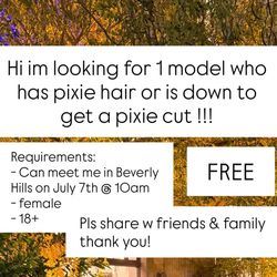 Free Pixie Haircut