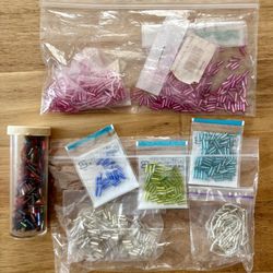 Lot of Glass Tube Beads
