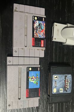 Nintendo games and controllers