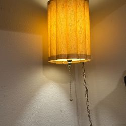 1950’s Beige Gold Hanging Lamp