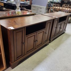 Television TV cabinet TV stand.  (2) Available