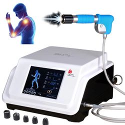 Extracorporeal Shock Wave Therapy ESWT Machine for Joint and Muscle Pain Relief, ED Treatment, Muscle and Bone Tissue Regeneration, Painless, Non-Inva
