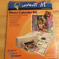 Photo calendar kit and Kodak picture paper
