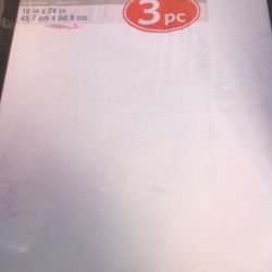 3-pack of Artist's Loft Super Value Canvas. 