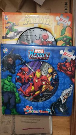 Superhero Puzzle Books