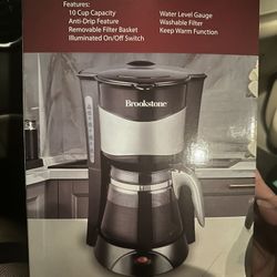 Coffee Maker 10-Cup Capacity 