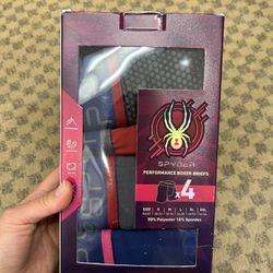 NWT Spyder Men’s performance boxer briefs 4 pack size M 