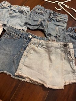 Girl denim bundle shorts Shiites jeans 4/5t