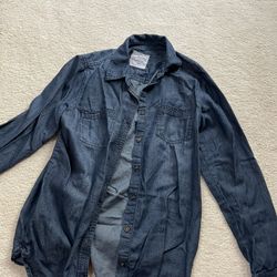 Sonoma Button Up Women’s Blue Shirt Size Medium 