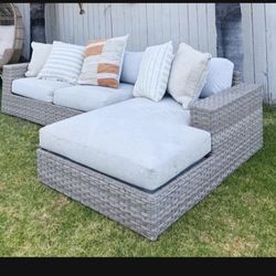 West Elm Urban Outdoor 2-Piece Chaise Sectional (102")
