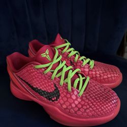 Nike Kobe 6 Reverse Grinch US 6.5 Basketball Shoes in Red 