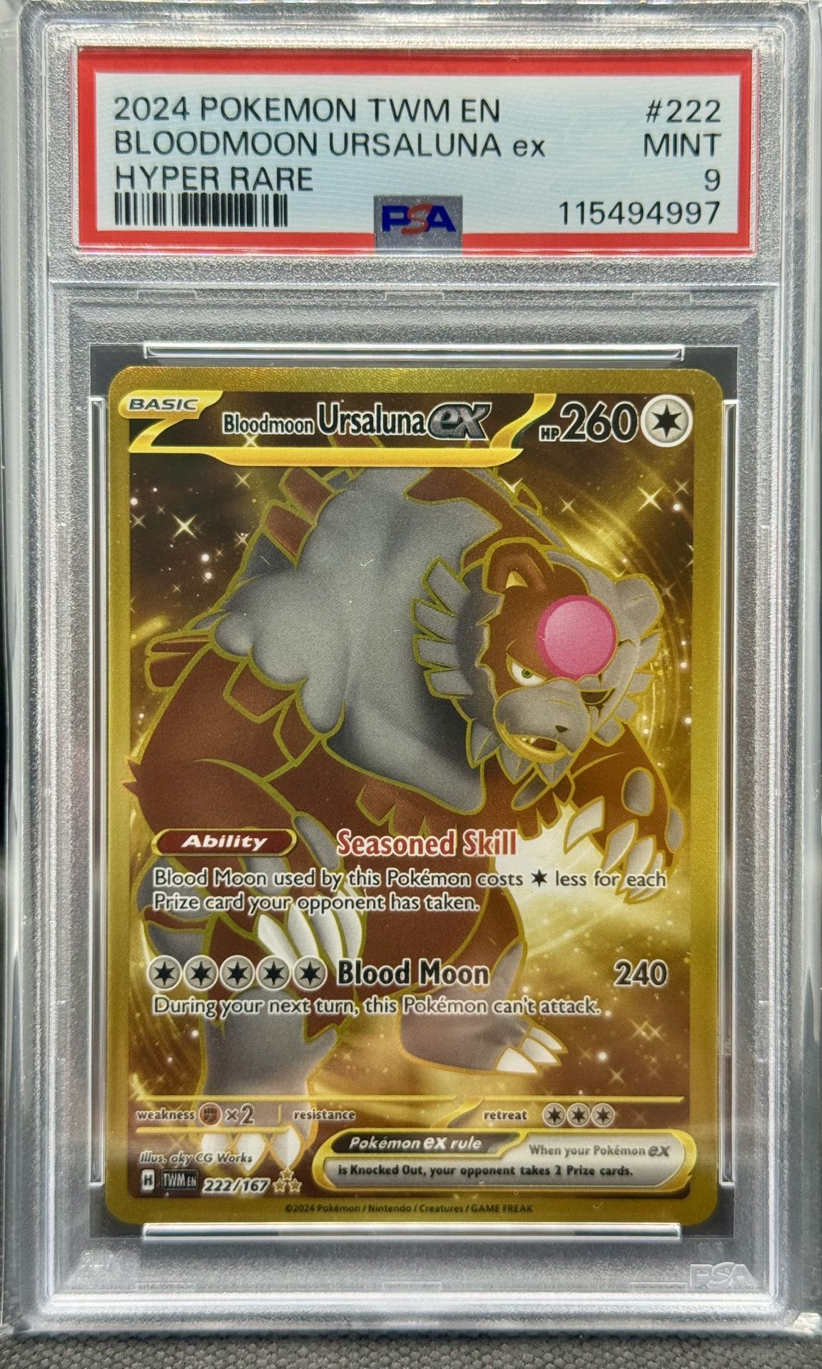 Bloodmoon Ursaluna 222 PSA 9