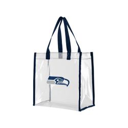 Brand New Seattle Seahawks Official Stadium-Approved Clear Tote Bag