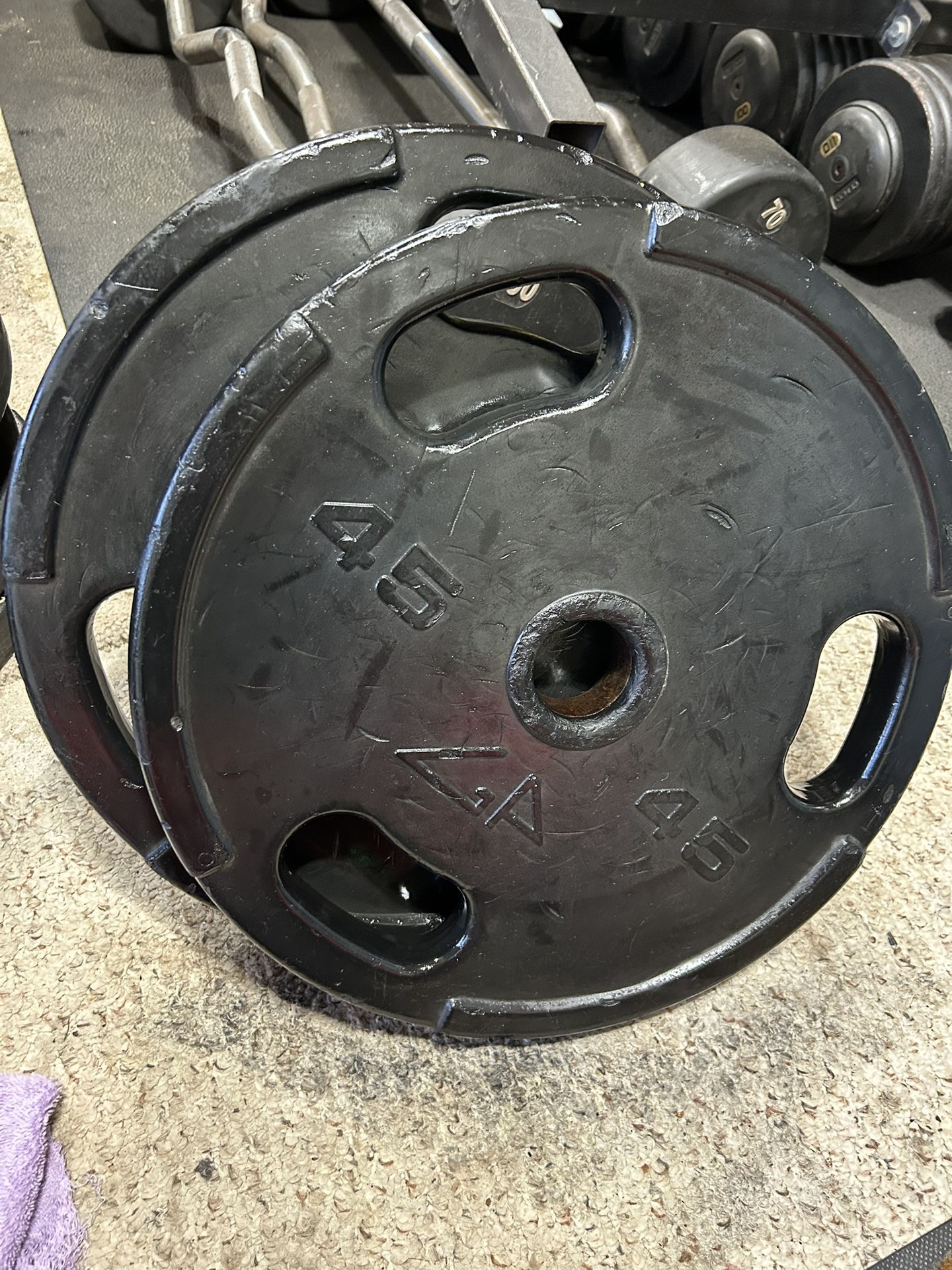 GP URETHANE Olympic 45lbs Plates