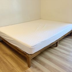 Queen size IKEA mattress and Bed Frame